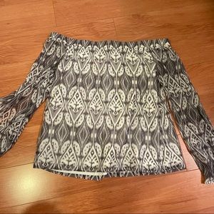 NWT Off the Shoulder Chiffon Blouse